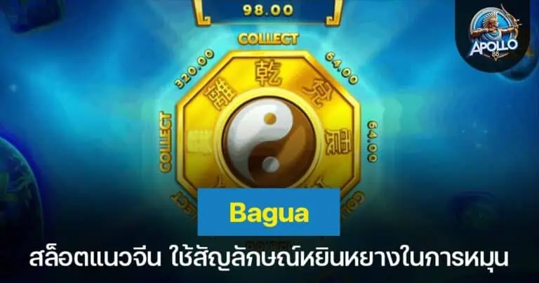 Bagua สล็อตแนวจีน ใช้สัญลักษณ์หยินหยางในการหมุน