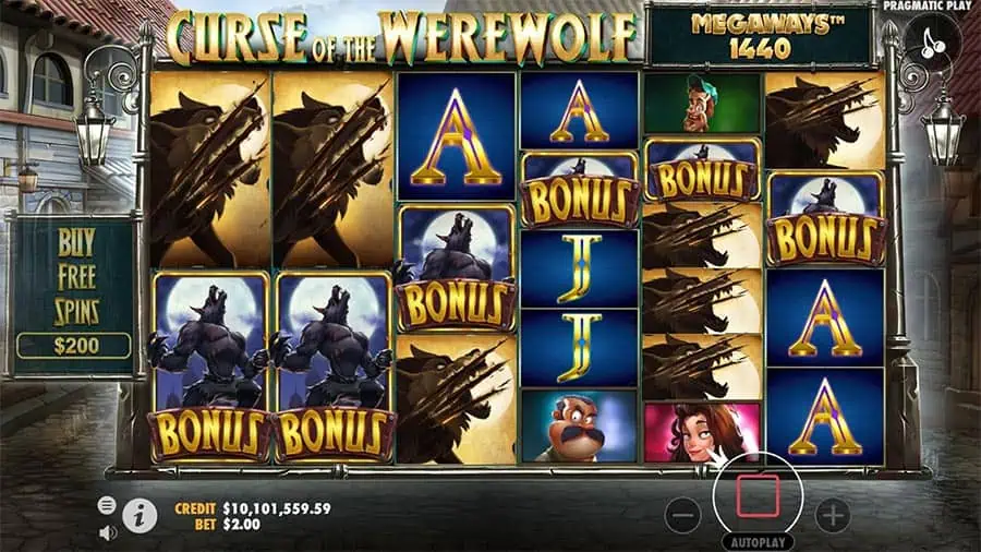 Curse of the Werewolf Megaways slot