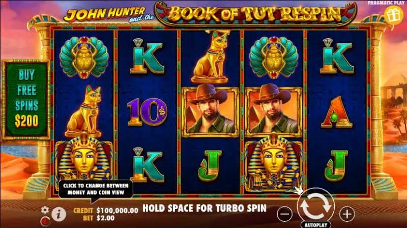 John Hunter and the Book of Tut slot